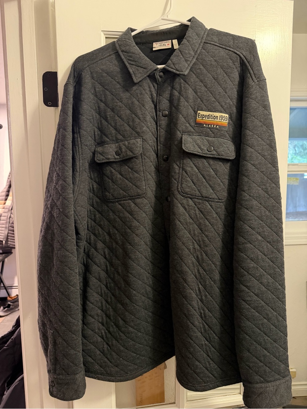 Expedition Alaska Quilted Shirt Jacket - Dark Gray